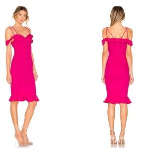 Superdown Violette Bardot Midi Dress